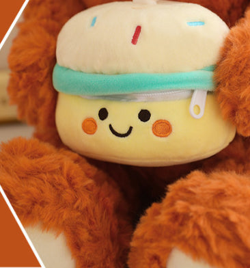 Bonito oso de peluche con forma de tarta