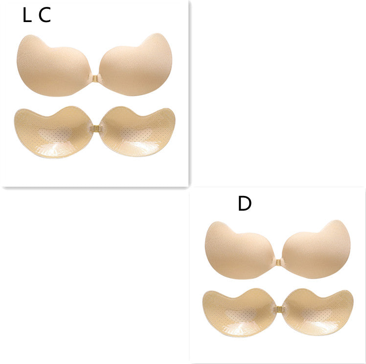 Sujetador Push Up Invisible Sujetador Sin Espalda Sin Tirantes Bralette Sin Costuras con Cierre Delantero Ropa Interior