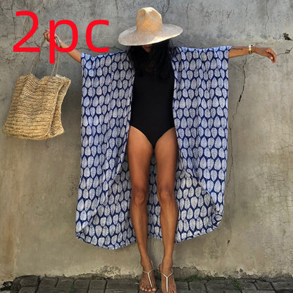 Robe de plage de villégiature en polyester anti-UV pour femmes