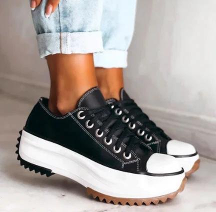 Low cut thick soled canvas shoes for women canvas thick soled canvas shoes by eprolo