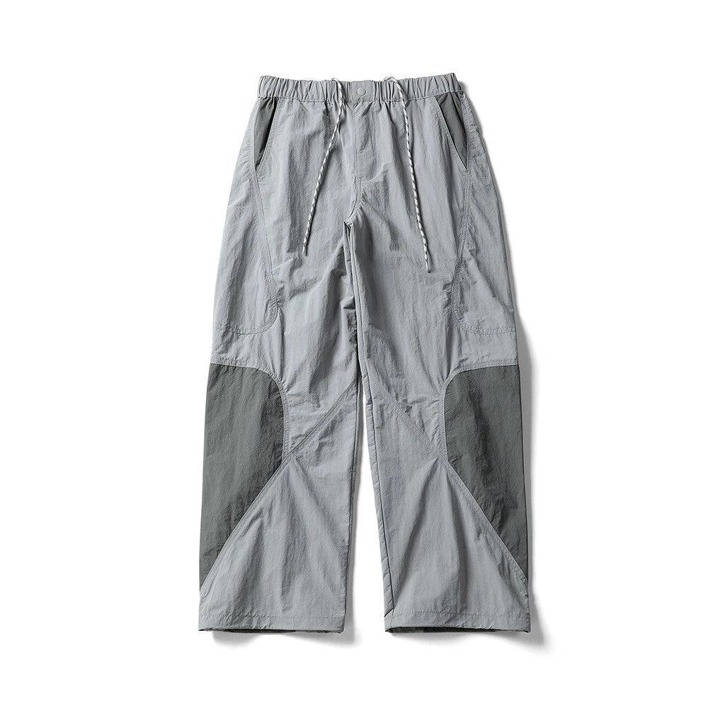 Color Blocking Patchwork Drawstring Ankle Sports Pants by eprolo
