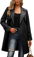 Manteau trench décontracté à double boutonnage, style européen et américain pour femme, collection automne