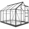 Polycarbonate Greenhouse, Heavy Duty Outdoor Aluminum Walk-in