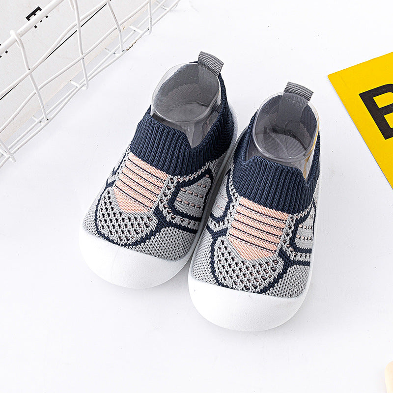 Chaussures de marche antidérapantes à semelle souple pour bébé