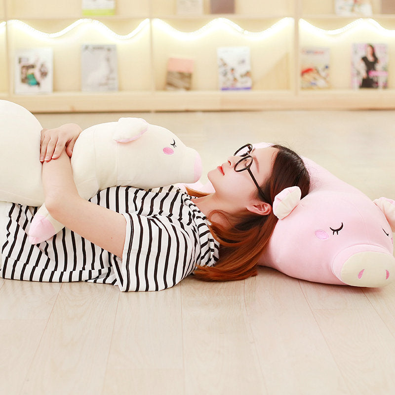 Peluche de cerdito, muñeco de cerdito, almohada de dibujos animados, muñeco de algodón plumón, regalo de cumpleaños