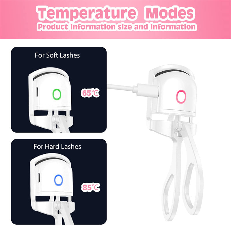 Recourbe-cils chauffant électrique à contrôle de température Mini recourbe-cils électrique portable rechargeable
