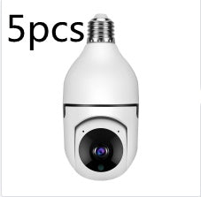 CÁMARA WIFI 1080P Bombilla Cámara 4X Zoom E27 Hogar 5GWiFi Alarma Monitor