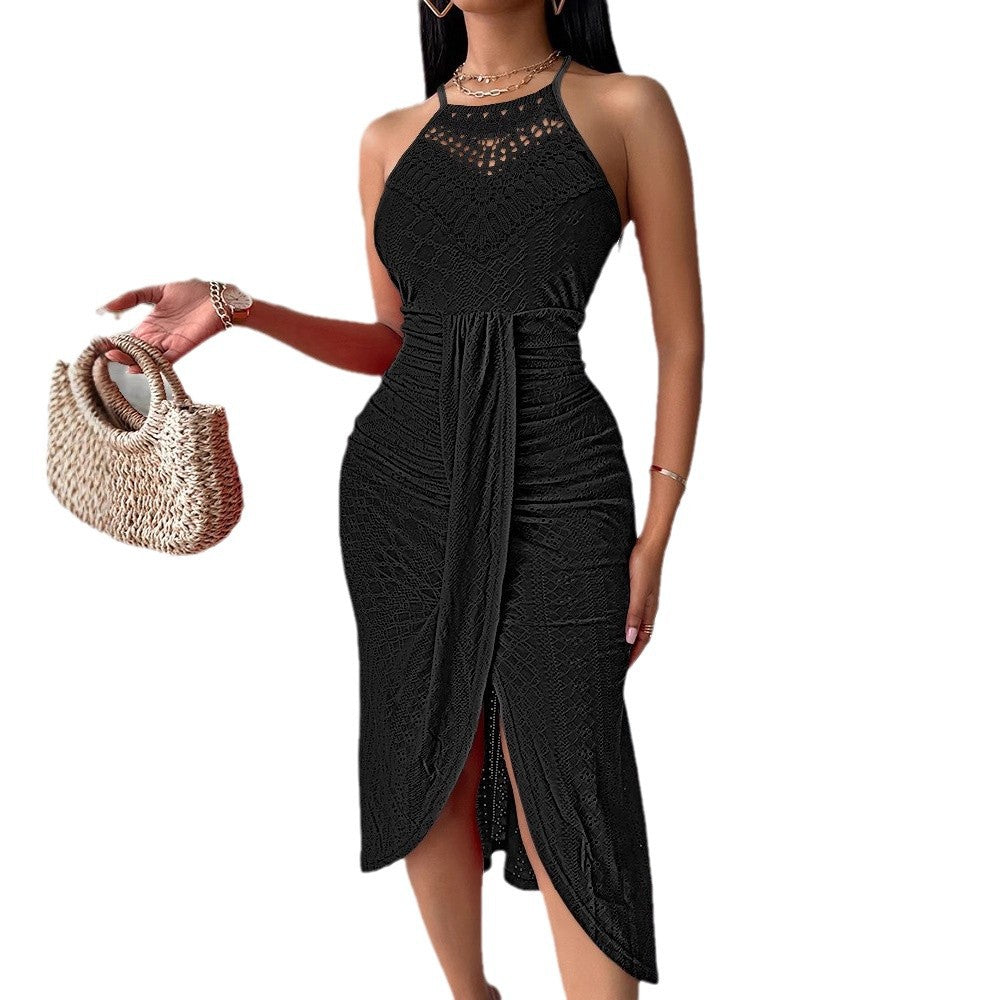 Jupe asymétrique sans manches dos nu style hip hop urbain hipster