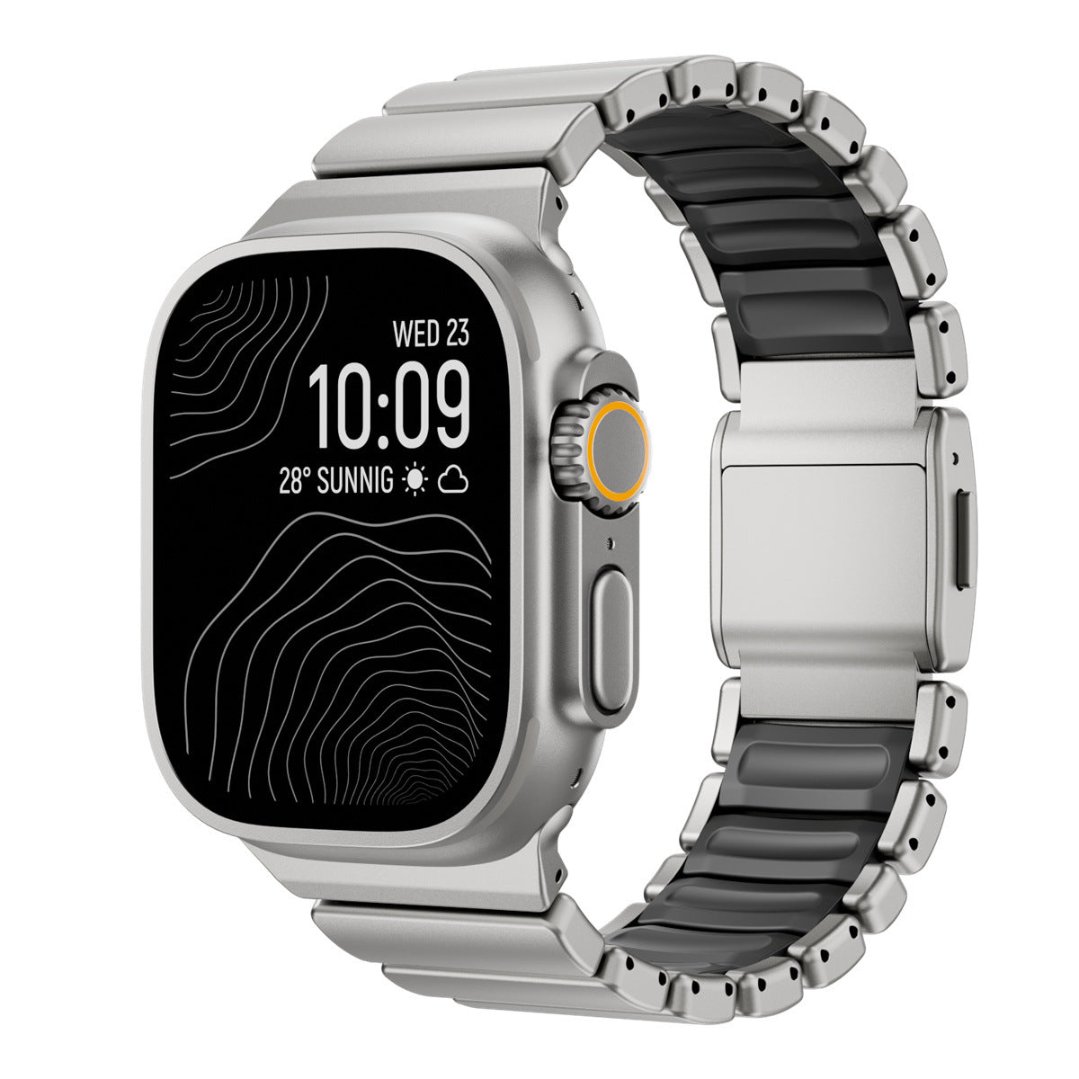 Bracelet de montre magnétique en titane