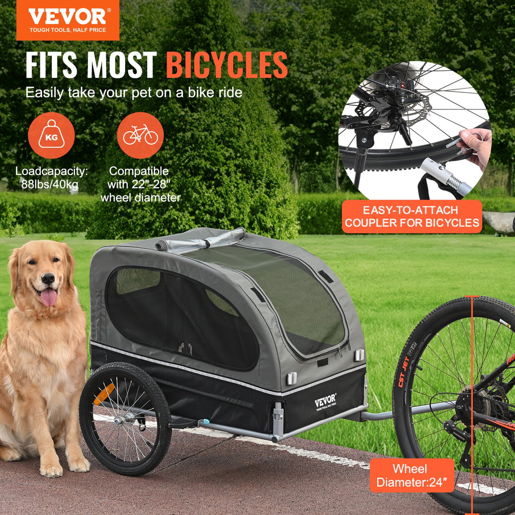 Remolque de bicicleta para perro
