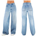 Jeans taille haute amples style européen et américain