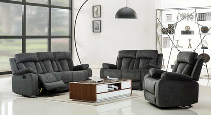 Modern Grey Fabric Sofa Set