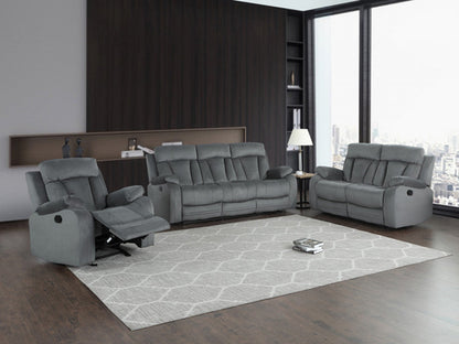 Modern Grey Fabric Sofa Set
