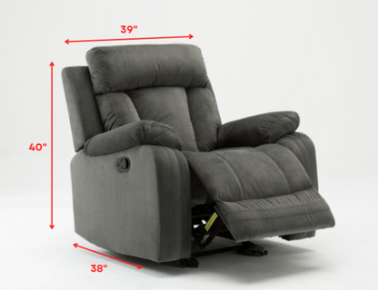 Modern Grey Fabric Sofa Set