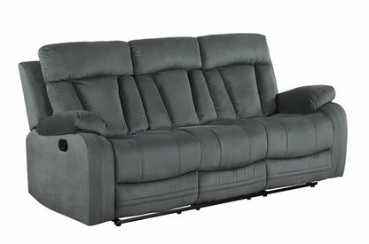 Modern Grey Fabric Sofa Set