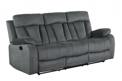 Modern Grey Fabric Sofa Set