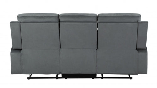 Modern Grey Fabric Sofa Set