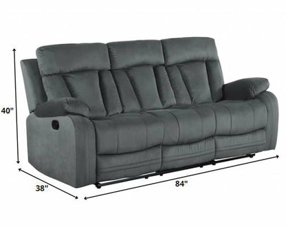 Modern Grey Fabric Sofa Set