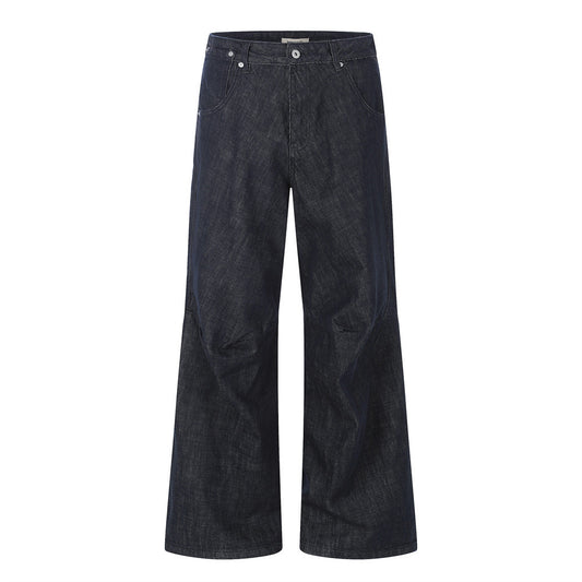 Solid color denim bell bottom pants