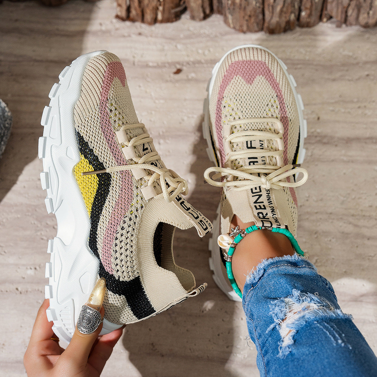 Zapatillas deportivas casuales para mujer, elegantes, ligeras y de suela blanda