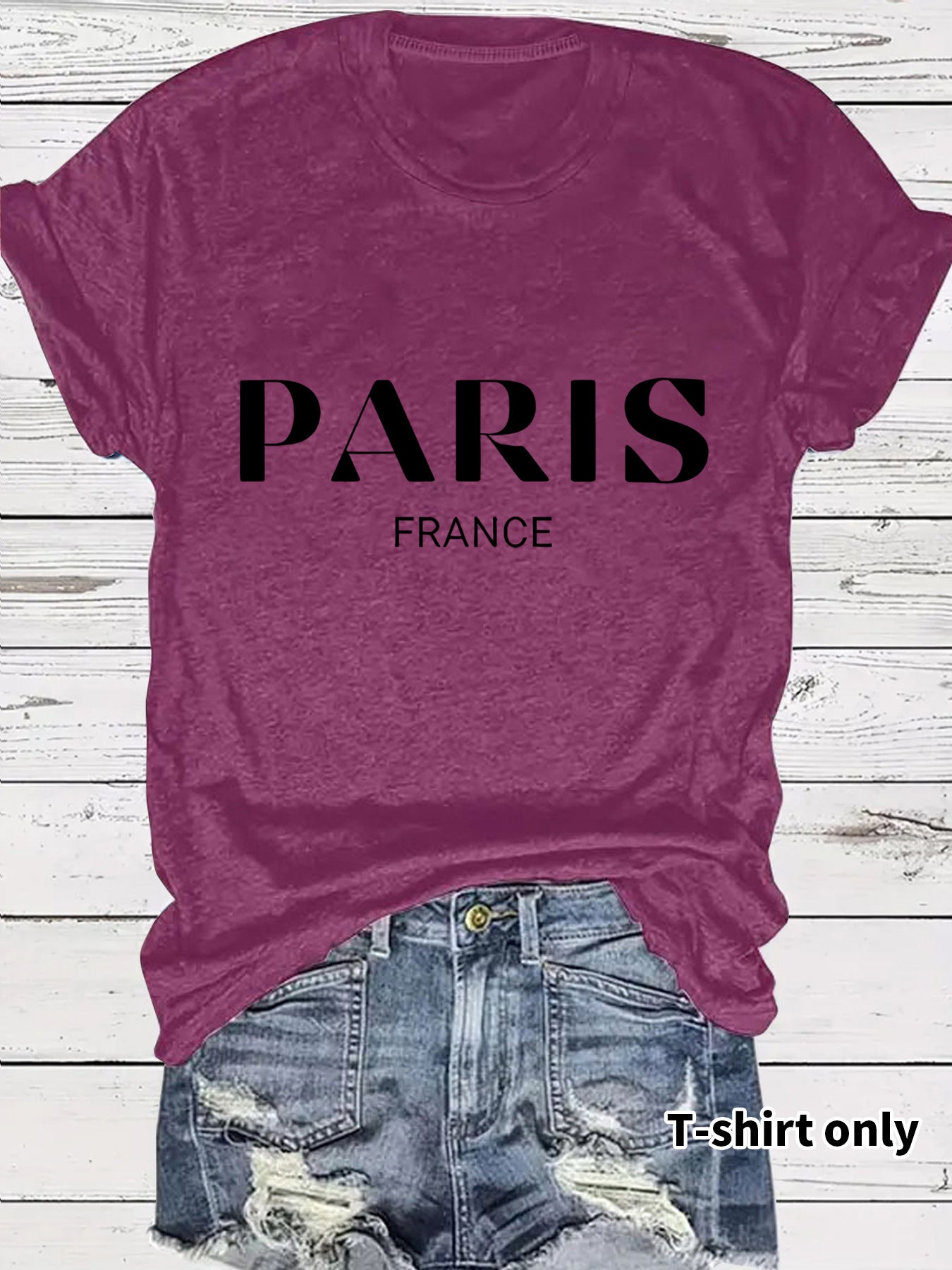 T-shirt Paris letters