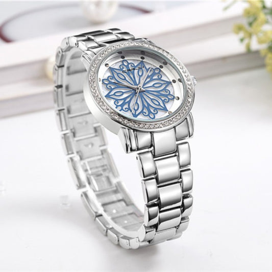 Montre femme bracelet acier diamant affaire loisir