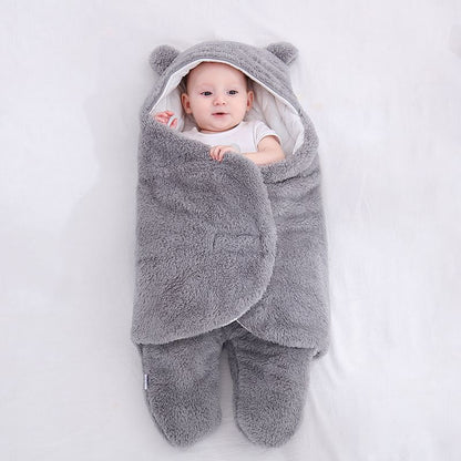 Saco de dormir tipo sobre para bebé recién nacido, manta de invierno para envolver