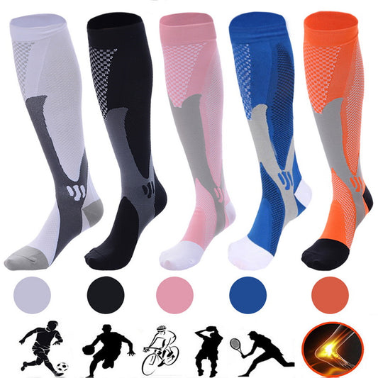 Calcetines de compresión para hombre y mujer. El mejor ajuste atlético gradual para correr, viajar en avión, aumentar la resistencia, la circulación y la recuperación.