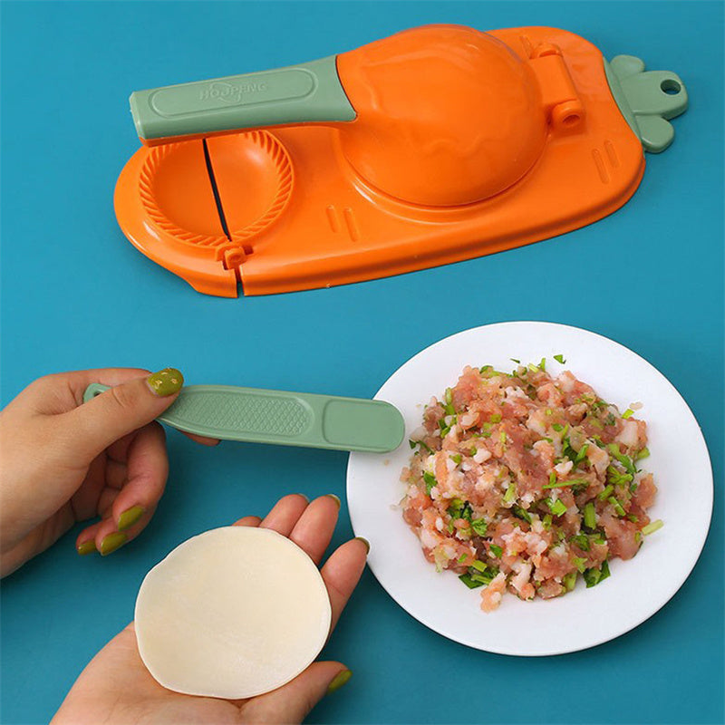 New 2 In 1 Kitchen Dumpling Making Tool Baking Pastry Manual Artifact