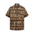 Elephant printed short sleeved shirt