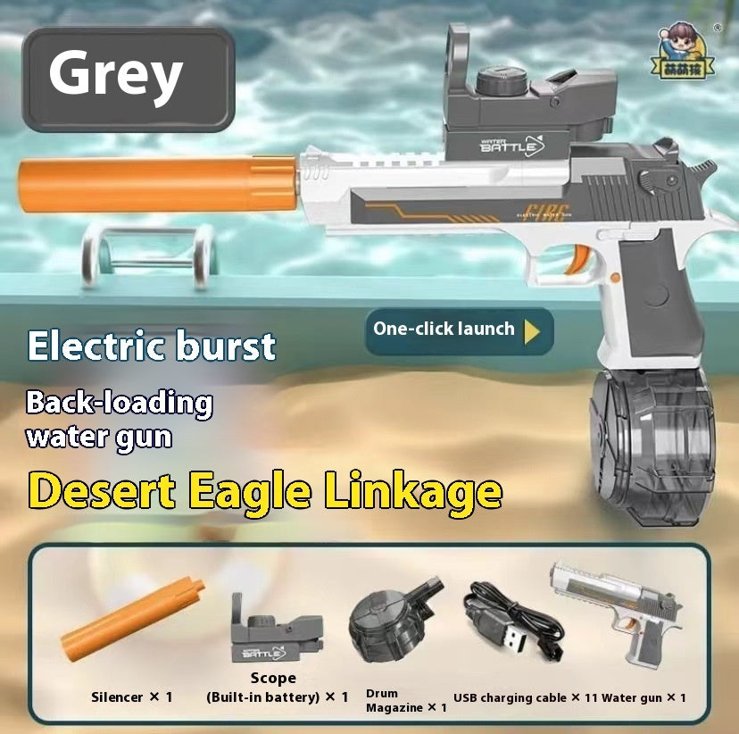 Nouveau Pistolet à Eau Électrique à Effet de Lumière de Feu