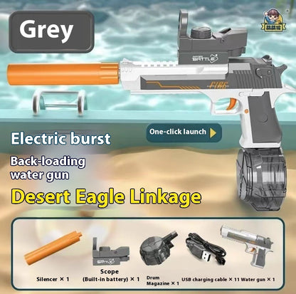 Nouveau Pistolet à Eau Électrique à Effet de Lumière de Feu