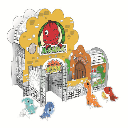 Maison Graffiti à Peindre en Puzzle 3D