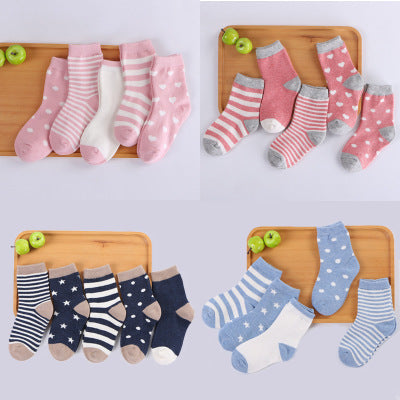 Calcetines de tubo de algodón para niños