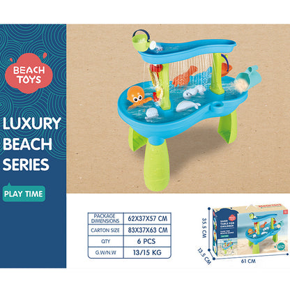 Table de plage pour enfants, piscine à quatre niveaux, ensemble de jouets de jardin