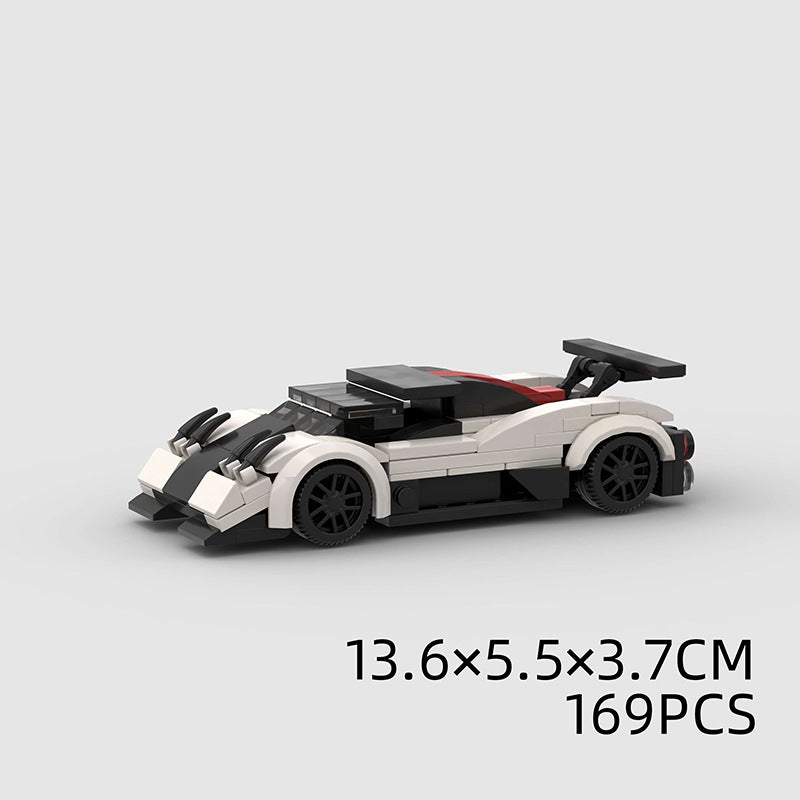 Jouets pour enfants Modèle de voiture Voiture de sport et petites briques de construction MOC Jouets éducatifs
