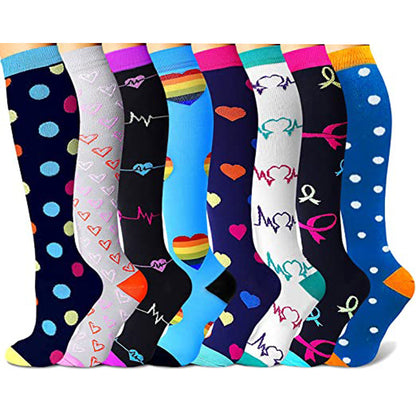 Chaussettes de sport de compression extensibles pour femmes