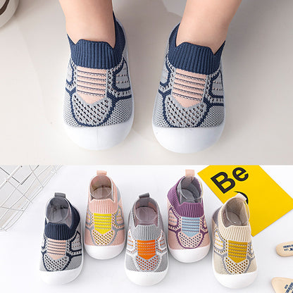 Chaussures de marche antidérapantes à semelle souple pour bébé