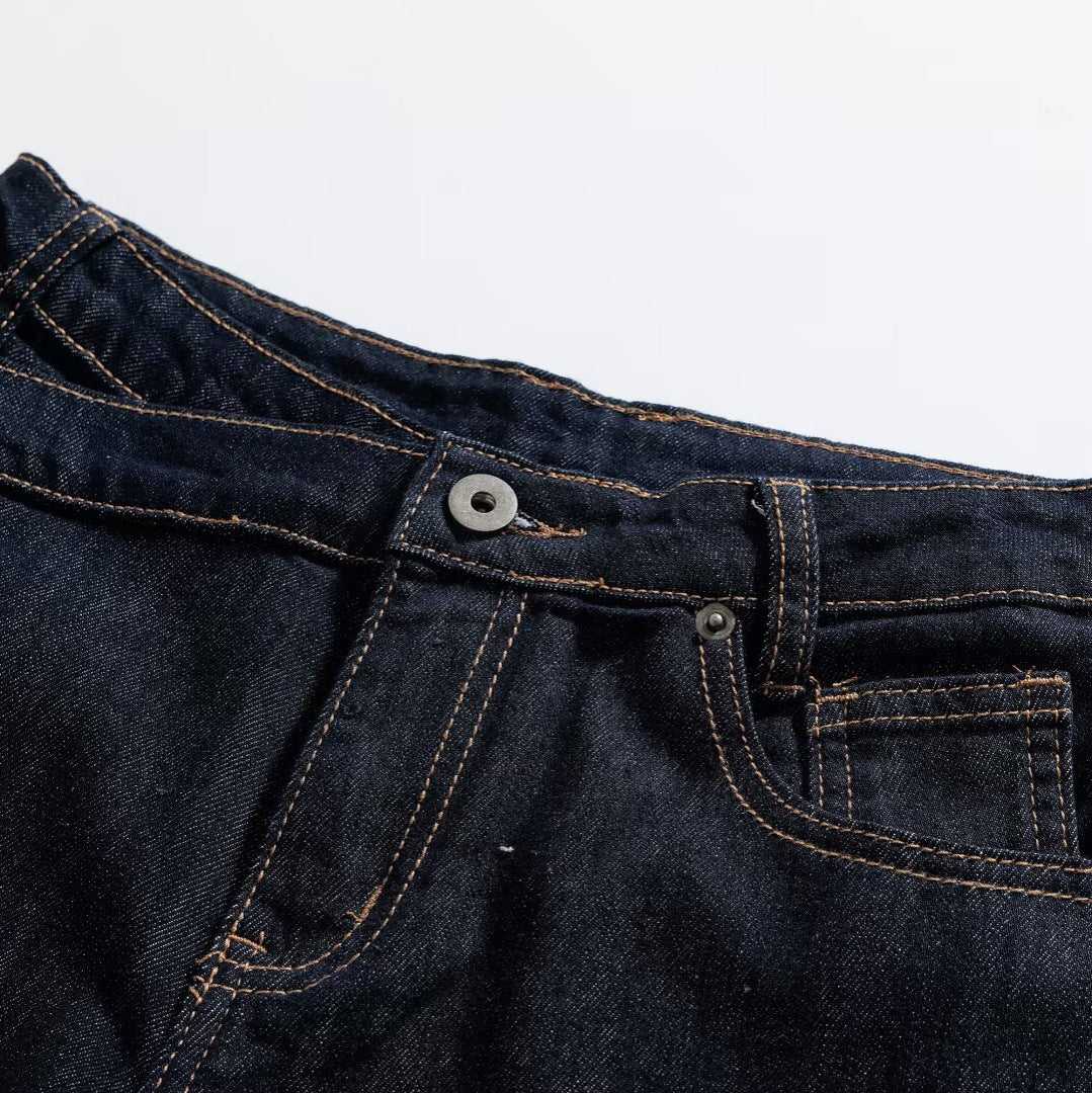 Pantalon évasé en jean classique polyvalent et tendance pour femme