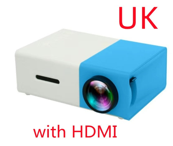 Proyector portátil 3D HD LED Cine en casa HDMI compatible con USB de audio Proyector YG300 Mini proyector