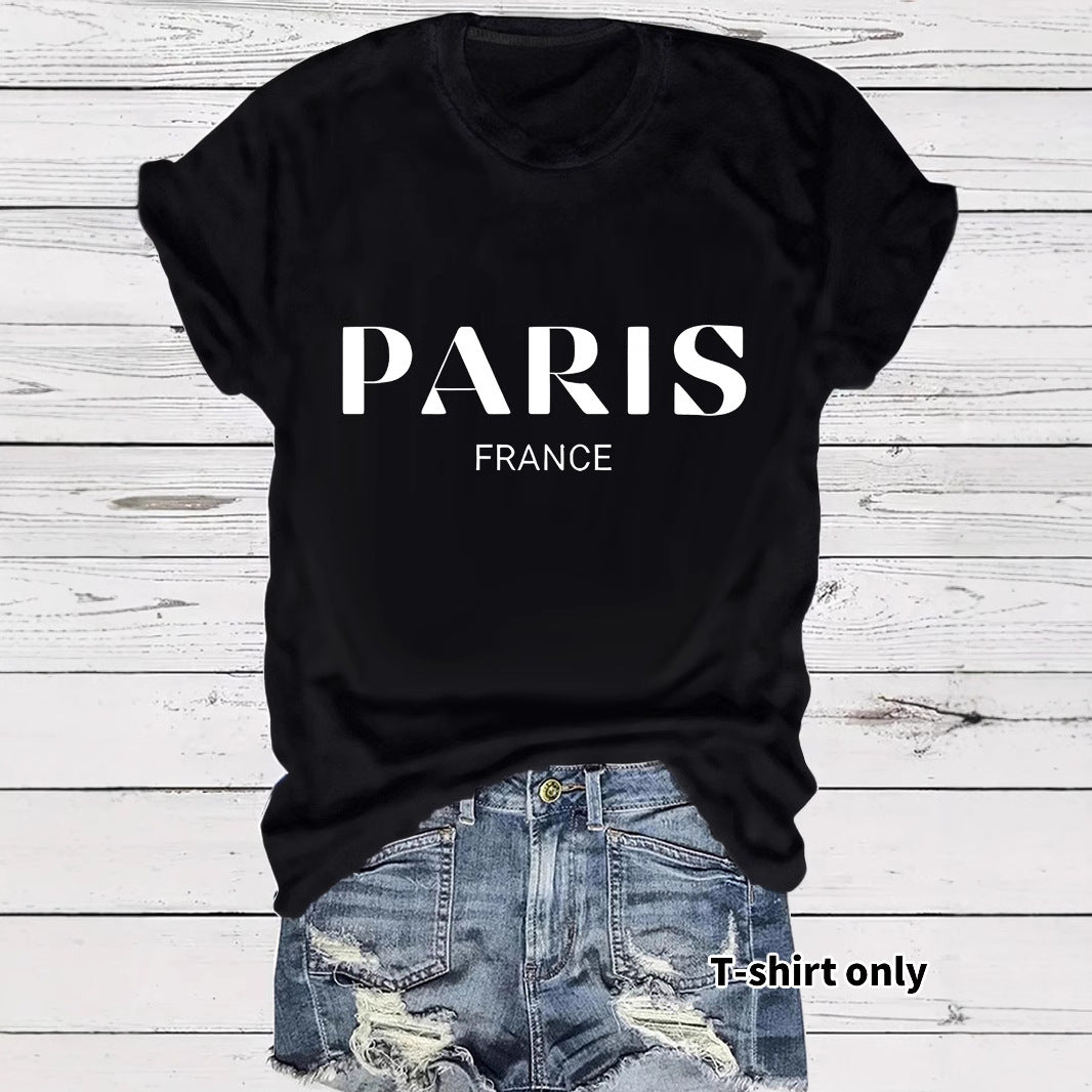 T-shirt Paris letters