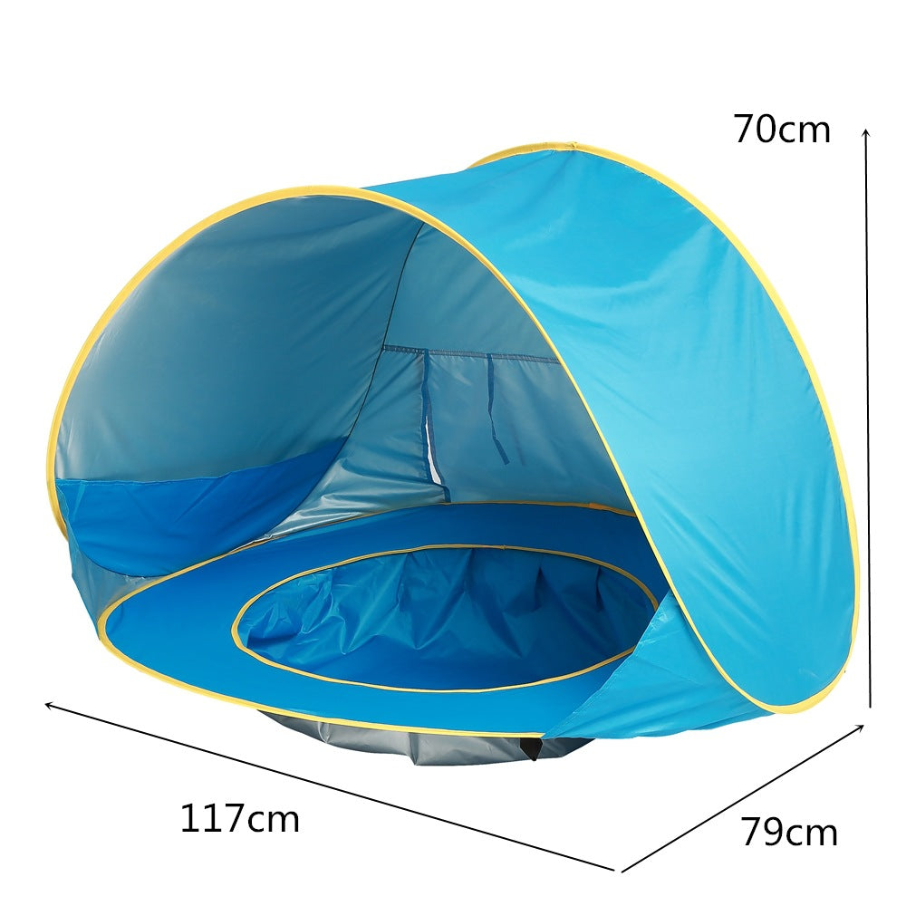 Tienda de playa para bebés, carpa de camping al aire libre para niños, plegable, impermeable, toldo parasol con protección UV.