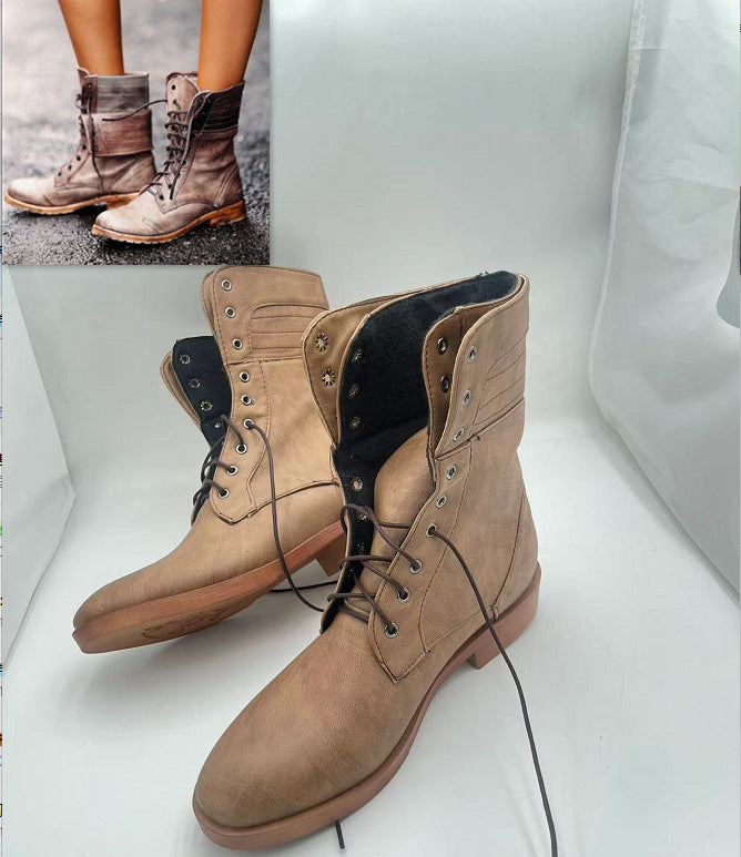 Bottes Martin à brides croisées