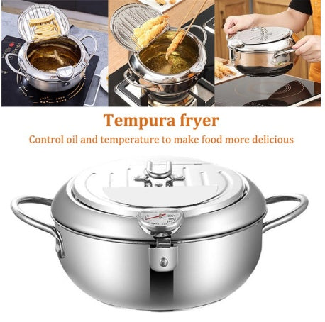 Panier de friture télescopique pliant en acier inoxydable, panier à frites, outil de cuisine pour dégraisser