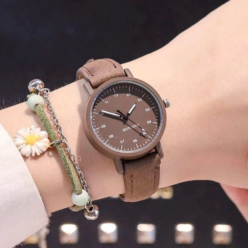Reloj antiguo estilo Mori de temperamento sencillo para niñas coreanas
