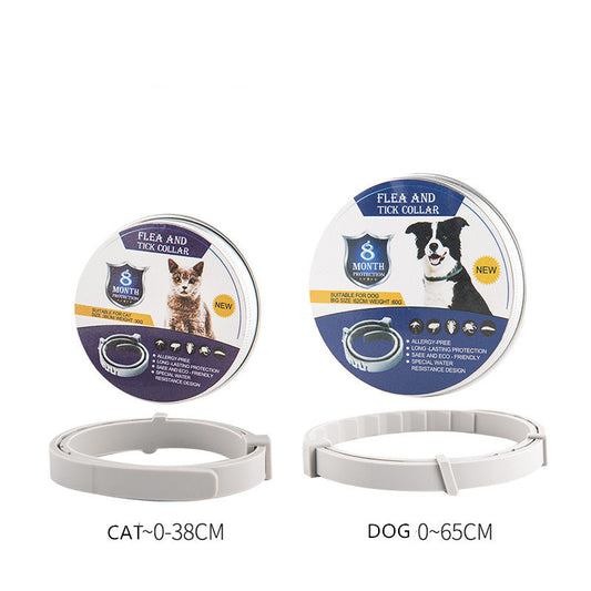 Collar antimosquitos para mascotas, ajustable, repelente de insectos para gatos y perros, suministros para mascotas