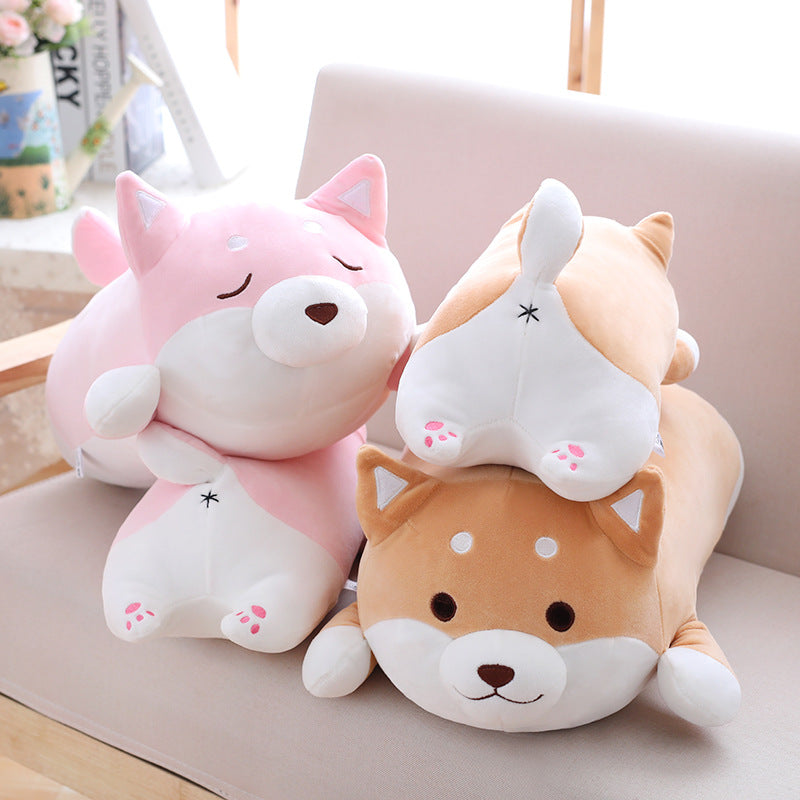 36cm 55cm Lindo Shiba Inu Gordo Perro Peluche Juguete Suave Kawaii Animal Dibujos Animados Almohada Precioso Regalo Para Niños Bebés Regalos