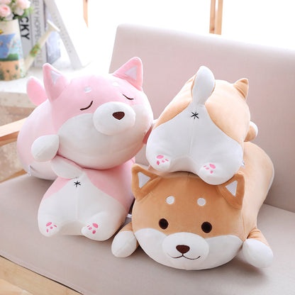 36cm 55cm Lindo Shiba Inu Gordo Perro Peluche Juguete Suave Kawaii Animal Dibujos Animados Almohada Precioso Regalo Para Niños Bebés Regalos