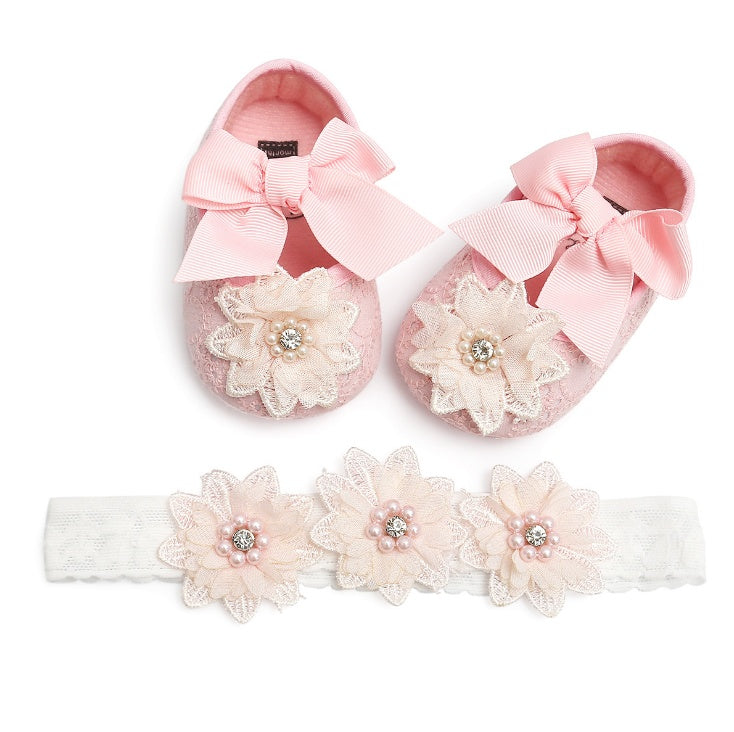 Chaussures pour bébé en dentelle floret pour femmes, chaussures pour bébé à semelle souple, chaussures pour bébé, chaussures de marche, chaussures de princesse