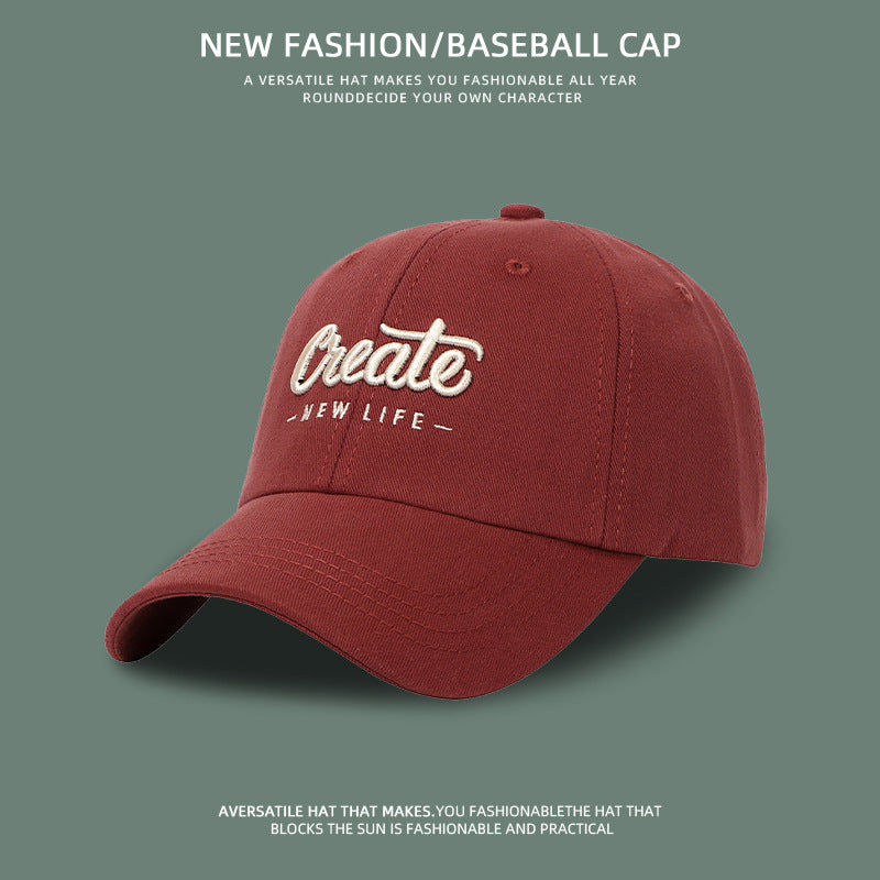 Chapeau coréen pour femme, look assorti, petites lettres brodées